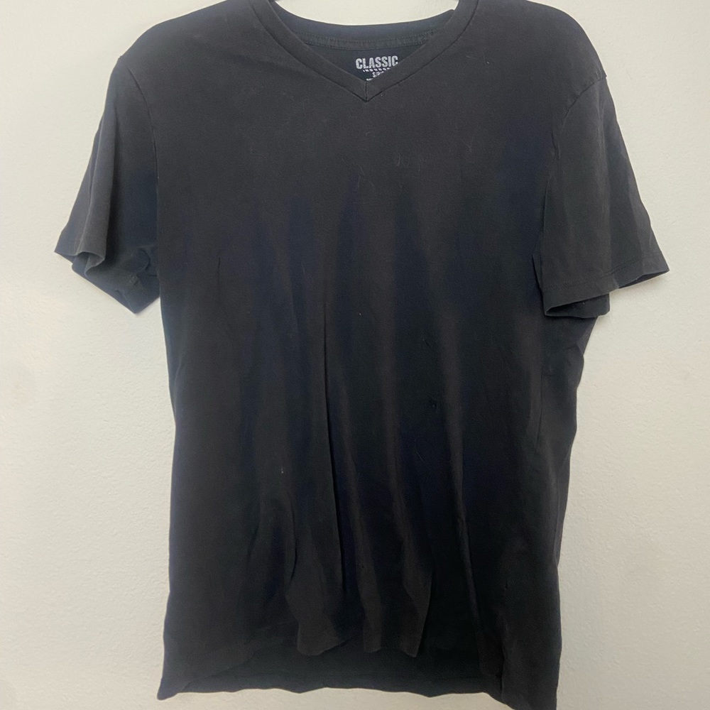 Black V-neck